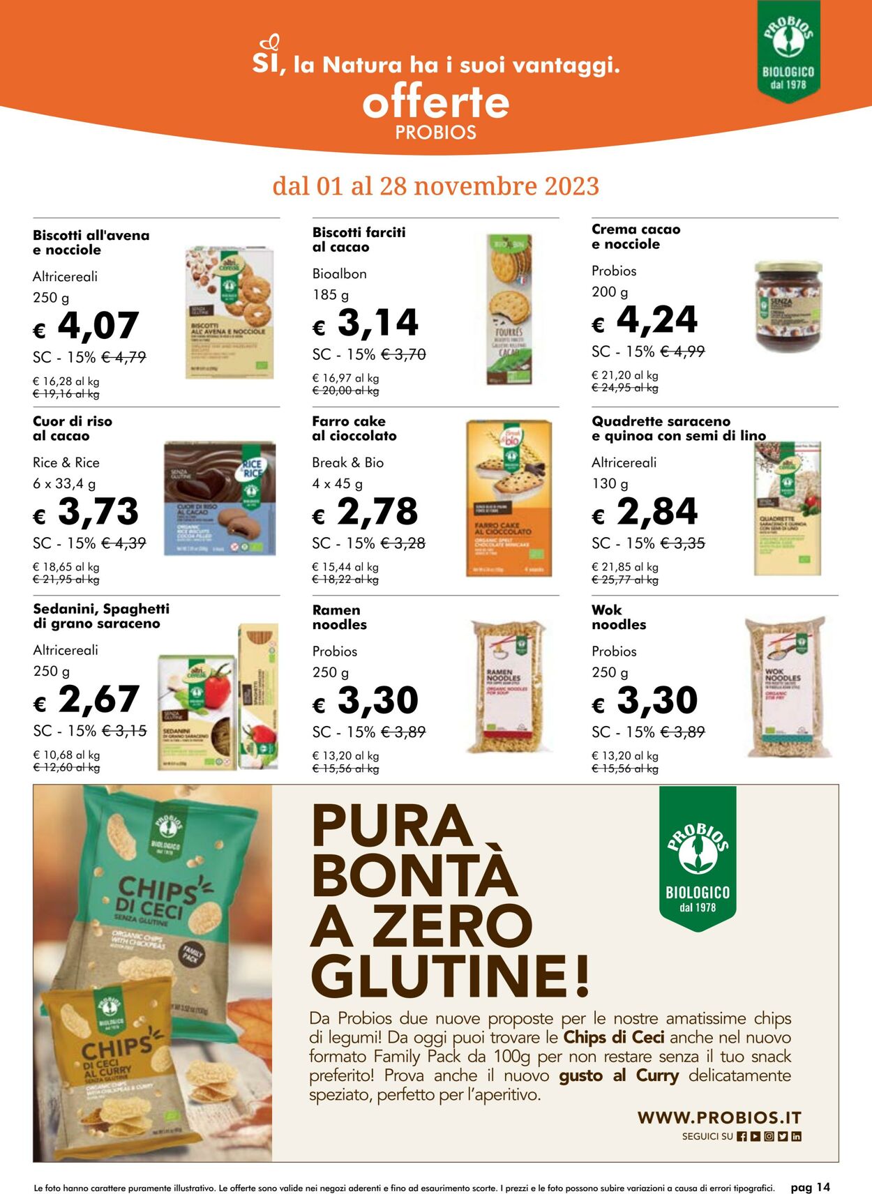 Volantino NaturaSì 01.11.2023 - 30.11.2023