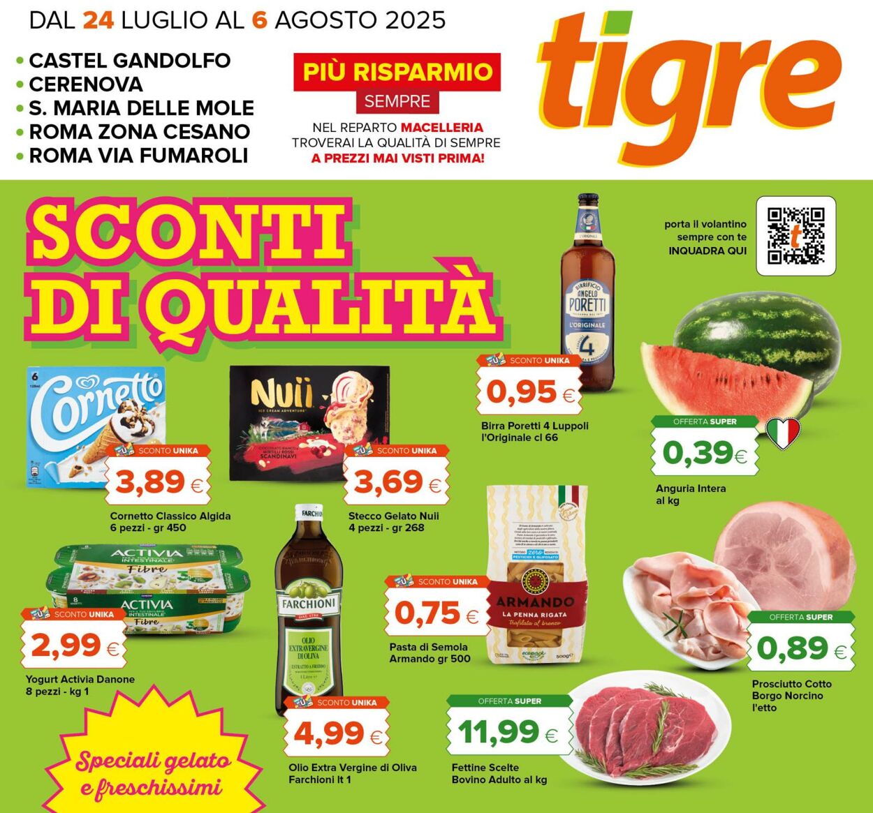 Volantino Oasi Tigre 23.07.2025 - 06.08.2025