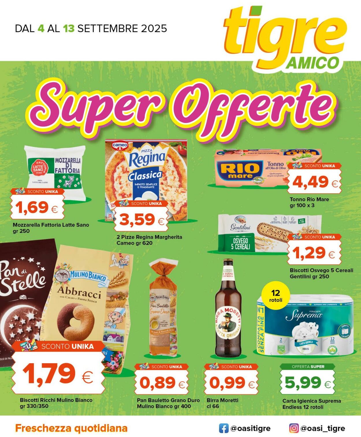 Volantino Oasi Tigre 04.09.2025 - 13.09.2025