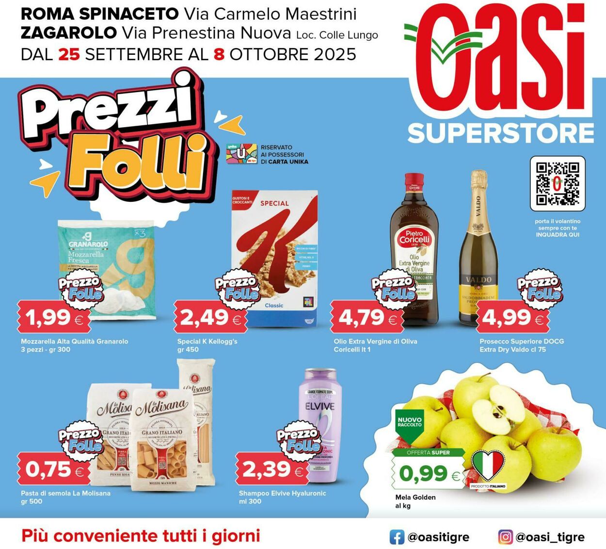 Volantino Oasi Tigre 24.09.2025 - 08.10.2025