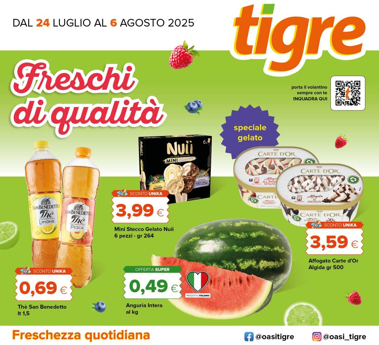 Volantino Oasi Tigre 23.07.2025 - 06.08.2025