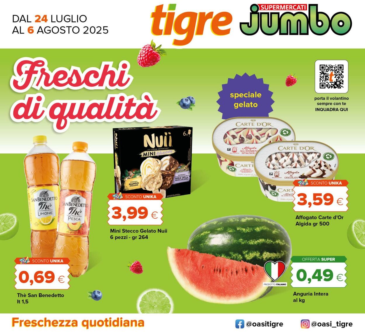 Volantino Oasi Tigre 23.07.2025 - 06.08.2025