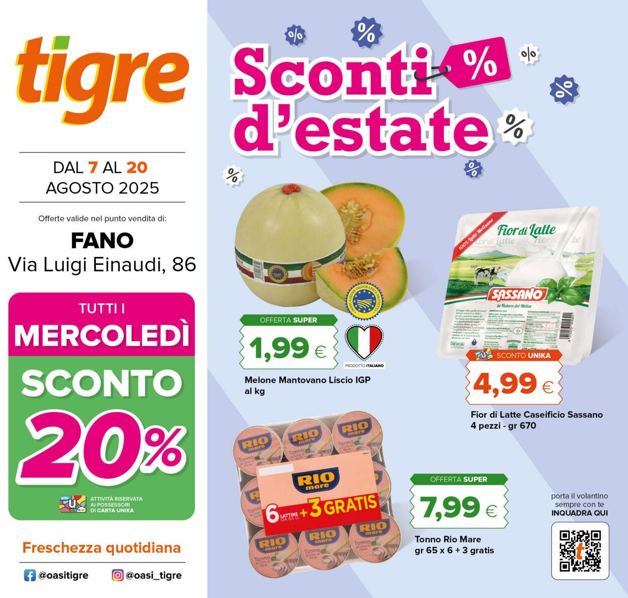 Volantino Oasi Tigre 06.08.2025 - 20.08.2025