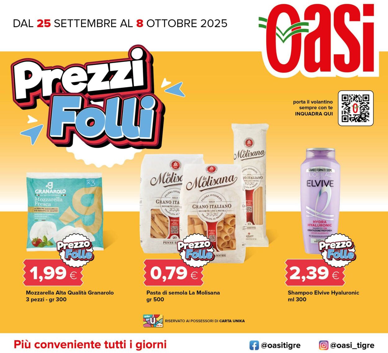 Volantino Oasi Tigre 24.09.2025 - 08.10.2025