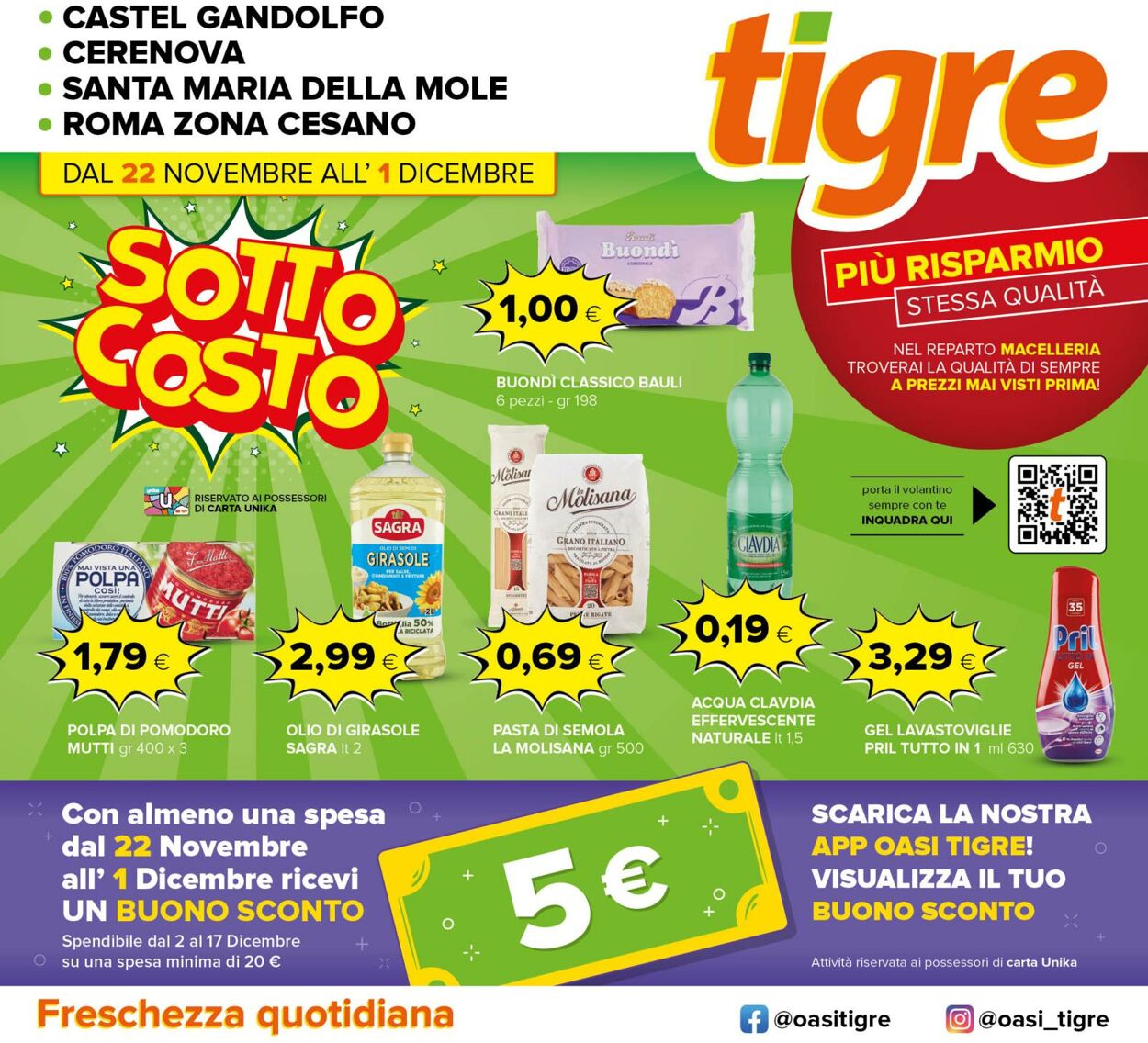 Oasi Tigre Volantini promozionali