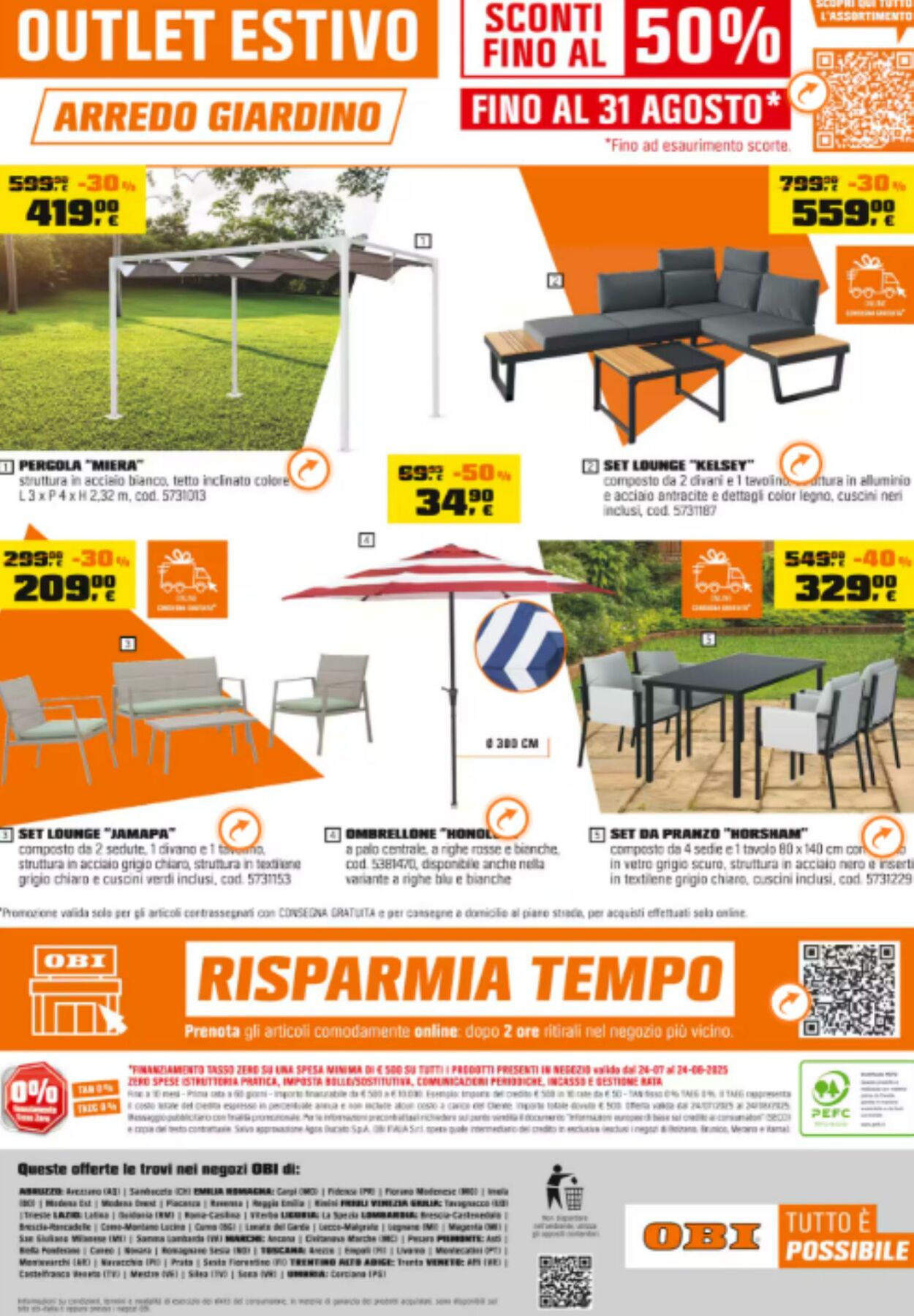 Volantino OBI 24.07.2025 - 24.08.2025
