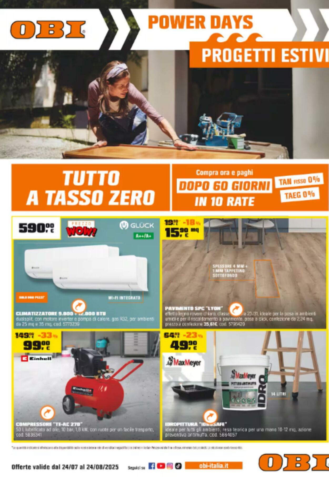 Volantino OBI 24.07.2025 - 24.08.2025