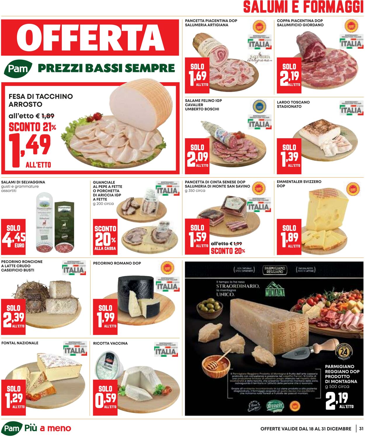 Volantino Pam Panorama 18.12.2025 - 31.12.2025