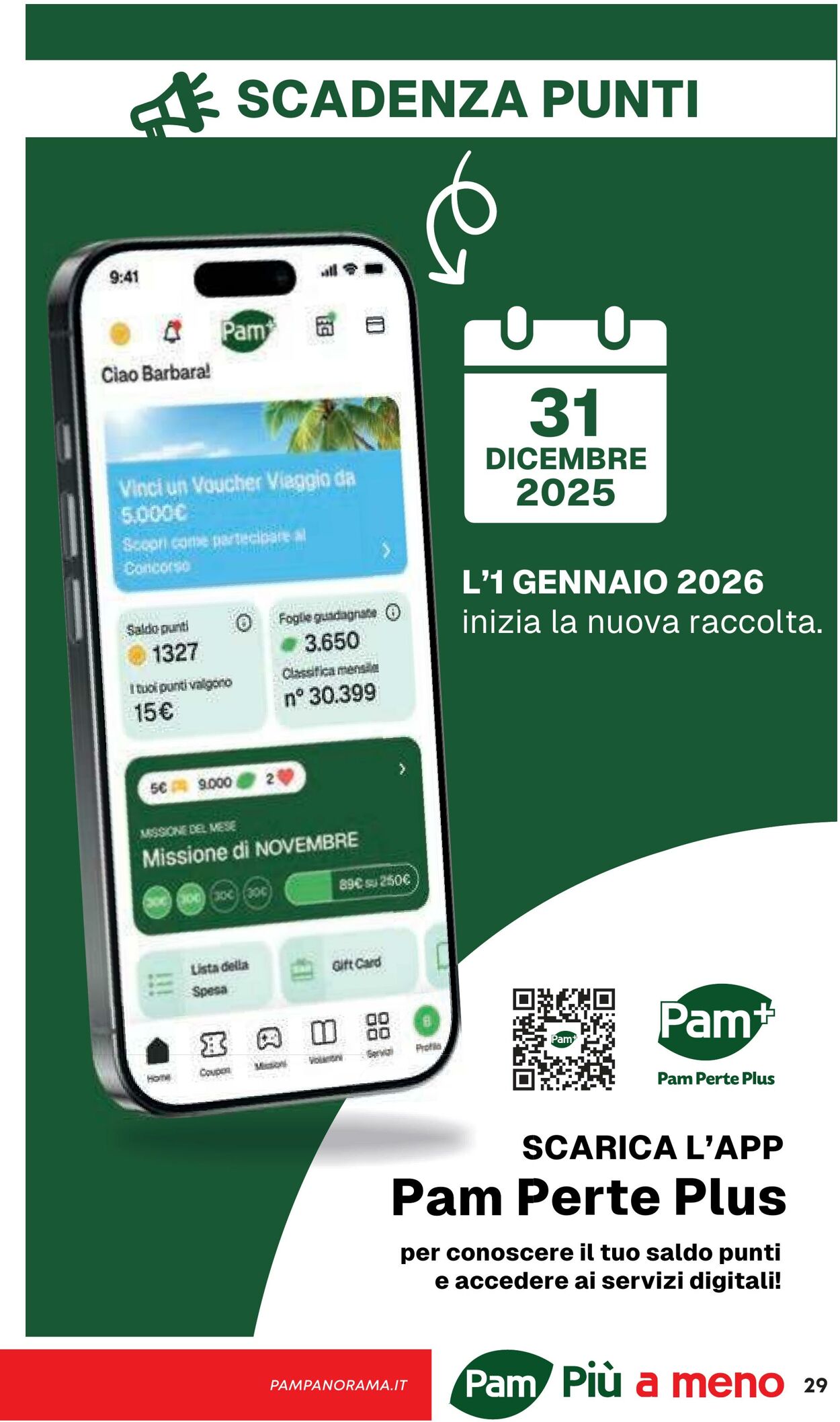 Volantino Pam Panorama 20.11.2025 - 29.11.2025