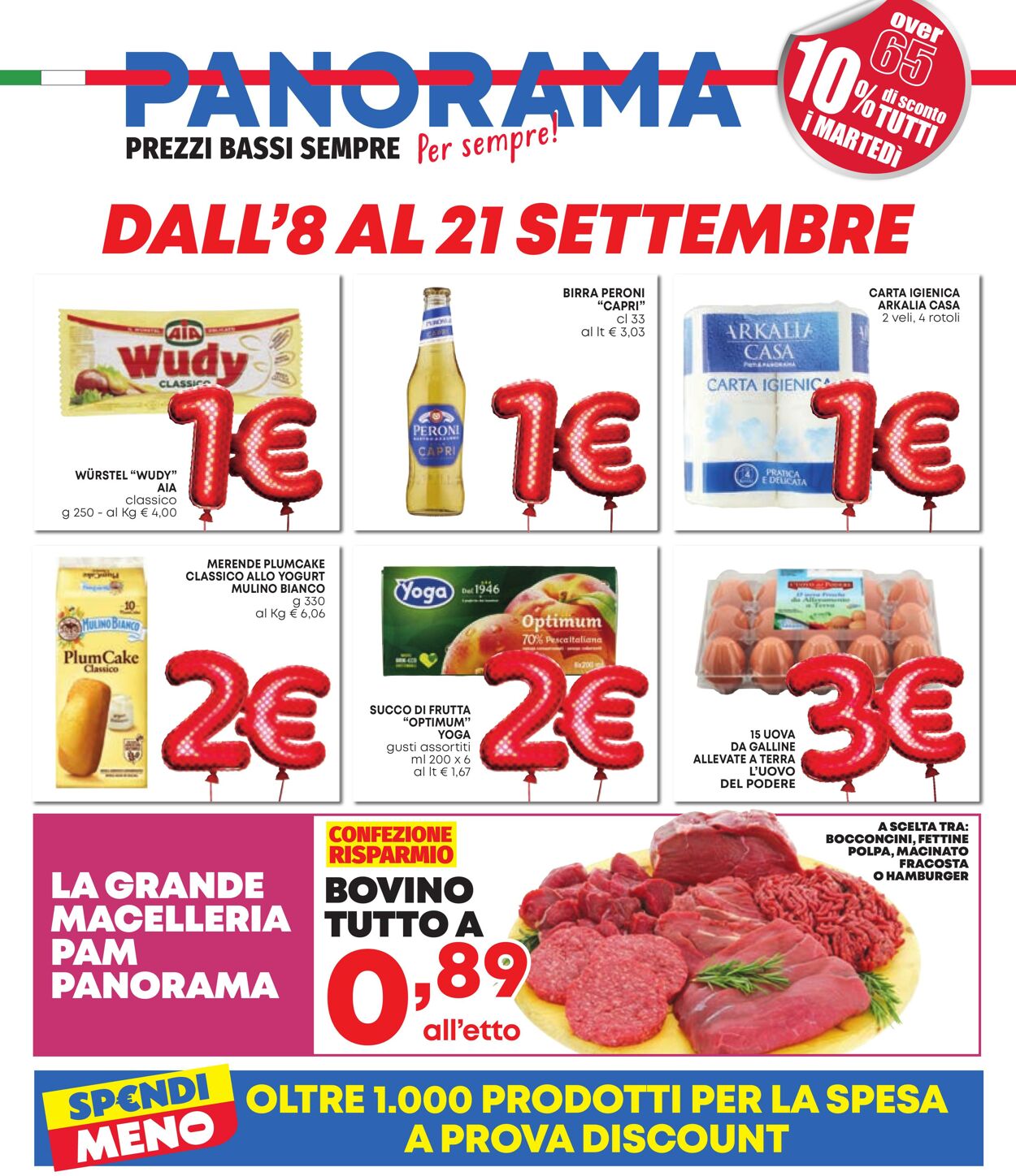 Volantino Pam Panorama 08.09.2023 - 21.09.2023