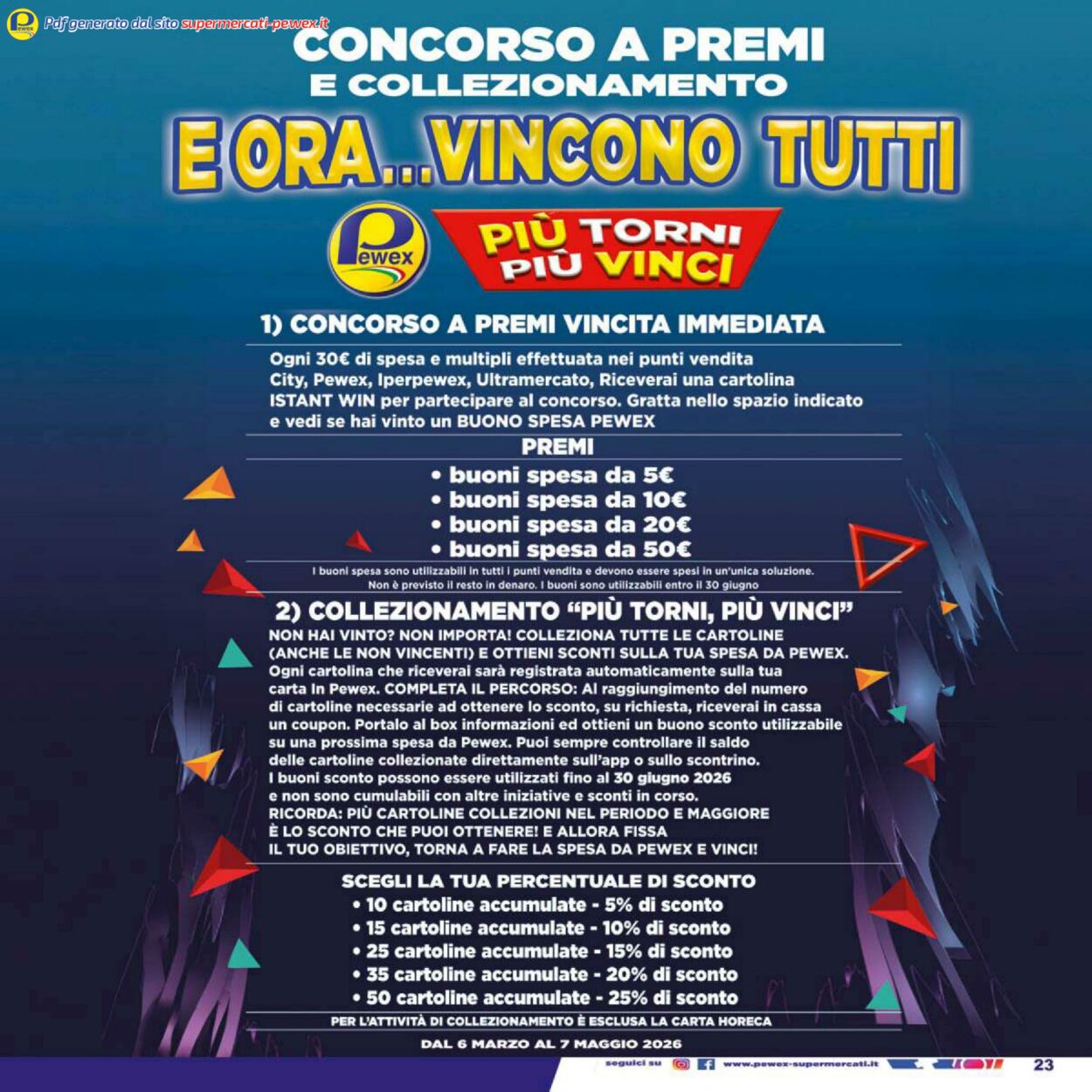 Volantino Pewex 05.03.2026 - 13.03.2026