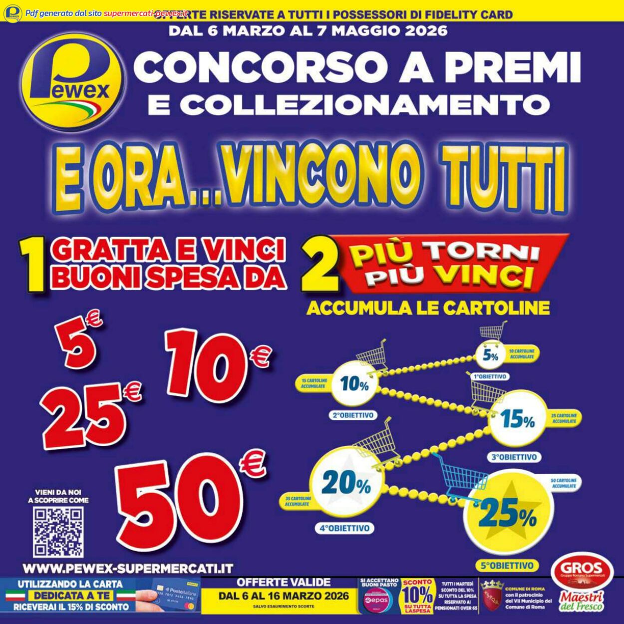 Pewex Volantini promozionali
