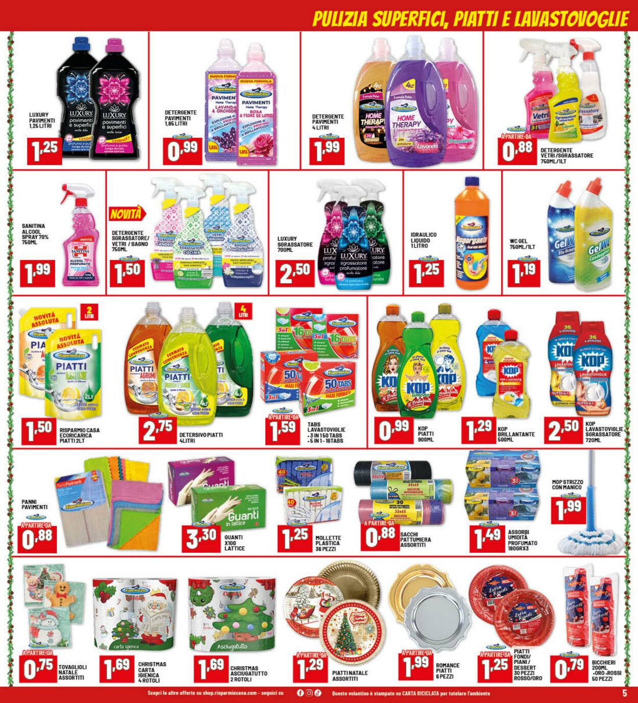 Volantino Risparmio Casa 22.12.2025 - 04.01.2026