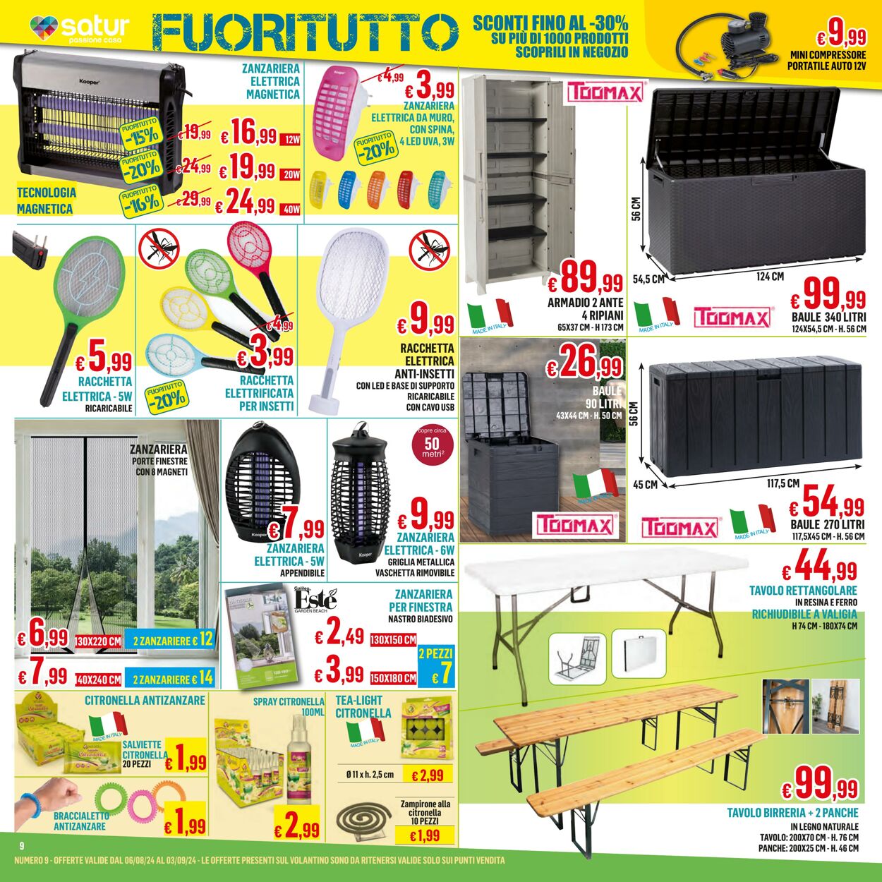 Volantino Satur 06.08.2024 - 03.09.2024