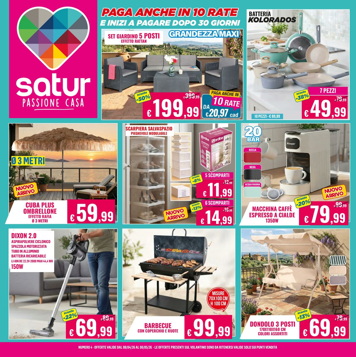 Satur Volantini promozionali