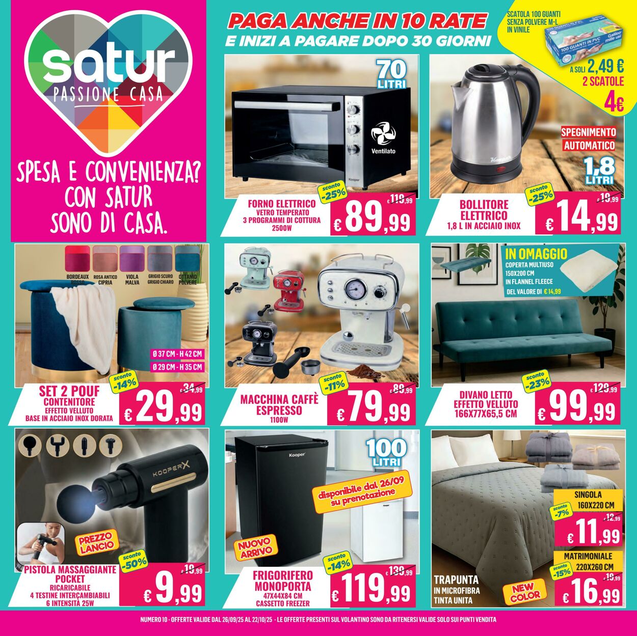Volantino Satur 26.09.2025 - 22.10.2025