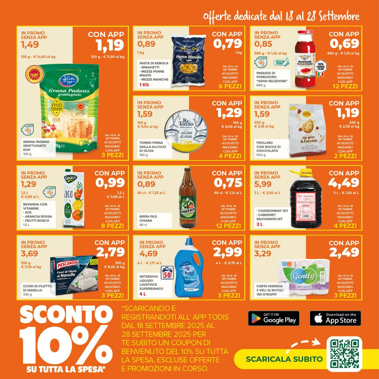 Volantino Todis 18.09.2025 - 28.09.2025