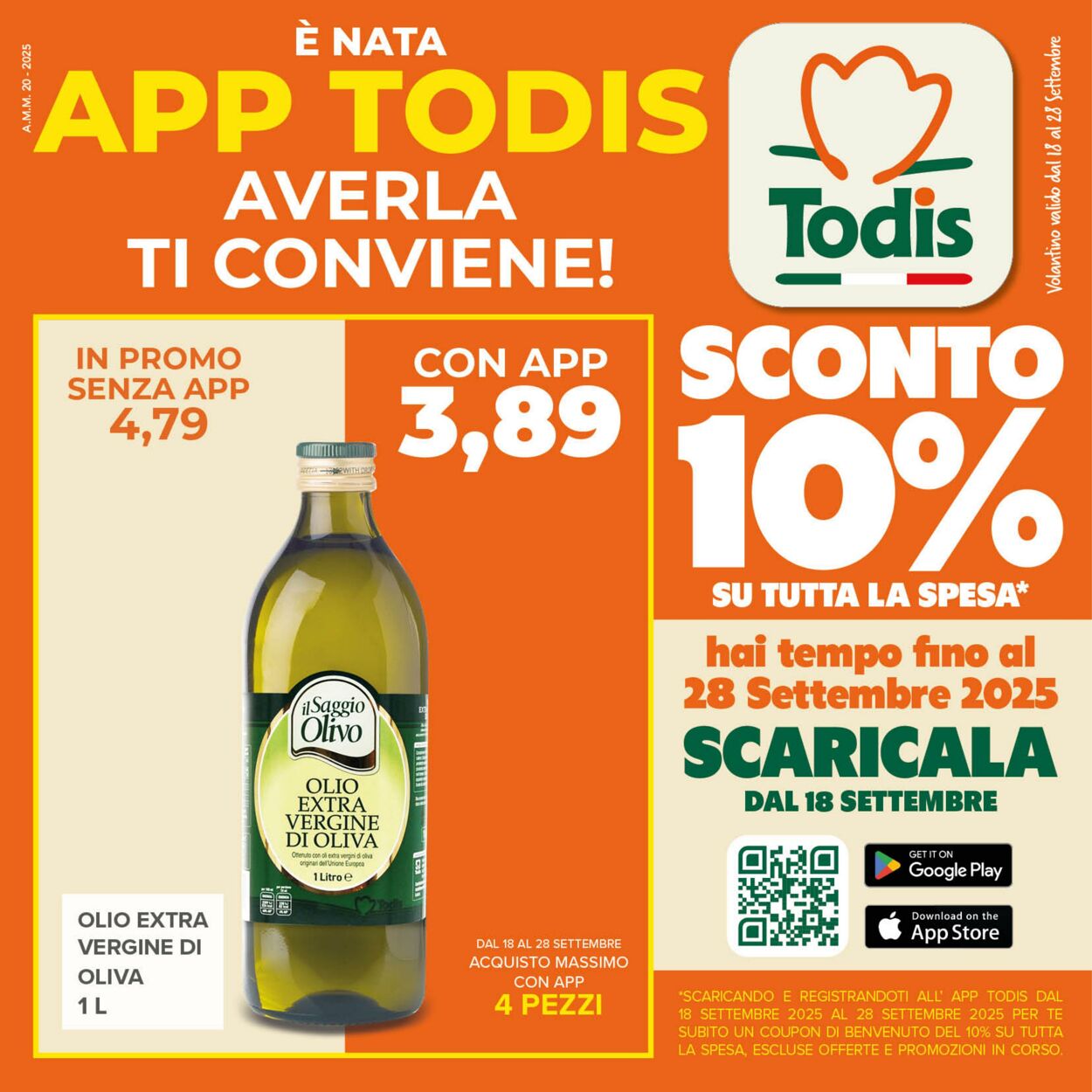 Volantino Todis 18.09.2025 - 28.09.2025