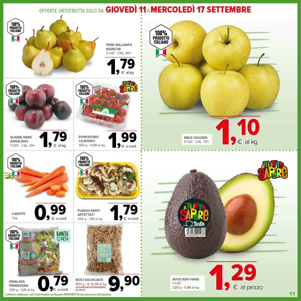 Volantino Todis 04.09.2025 - 14.09.2025