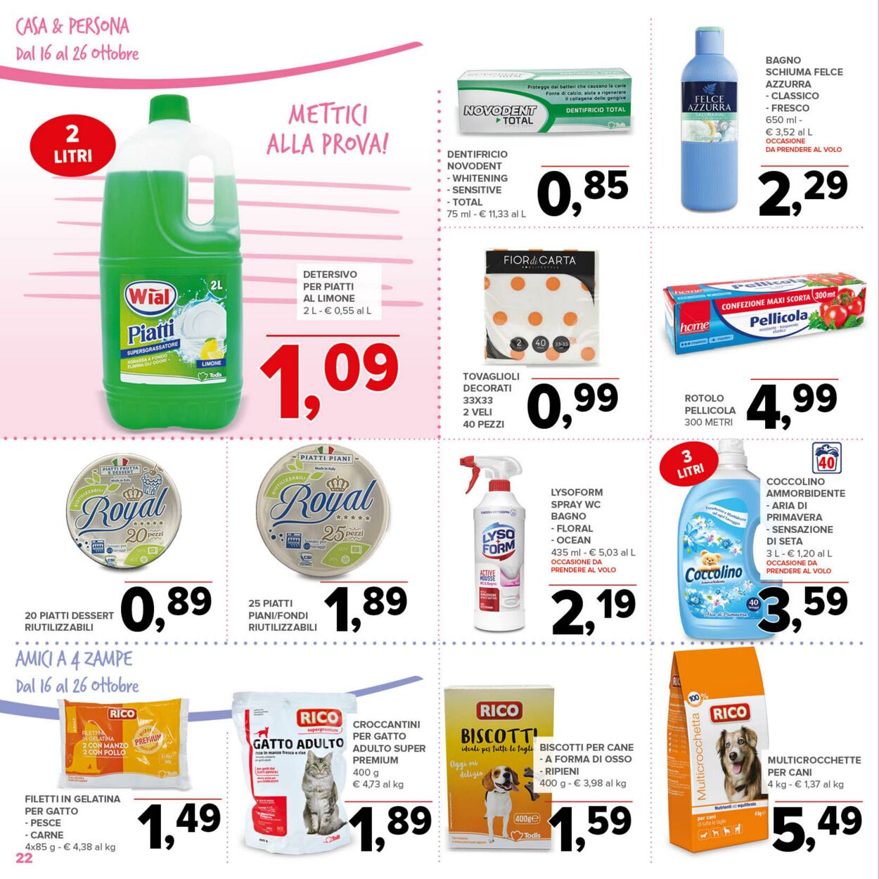 Volantino Todis 16.10.2025 - 26.10.2025