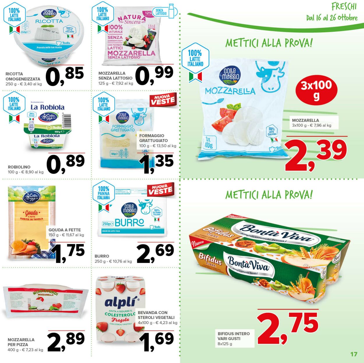 Volantino Todis 16.10.2025 - 26.10.2025