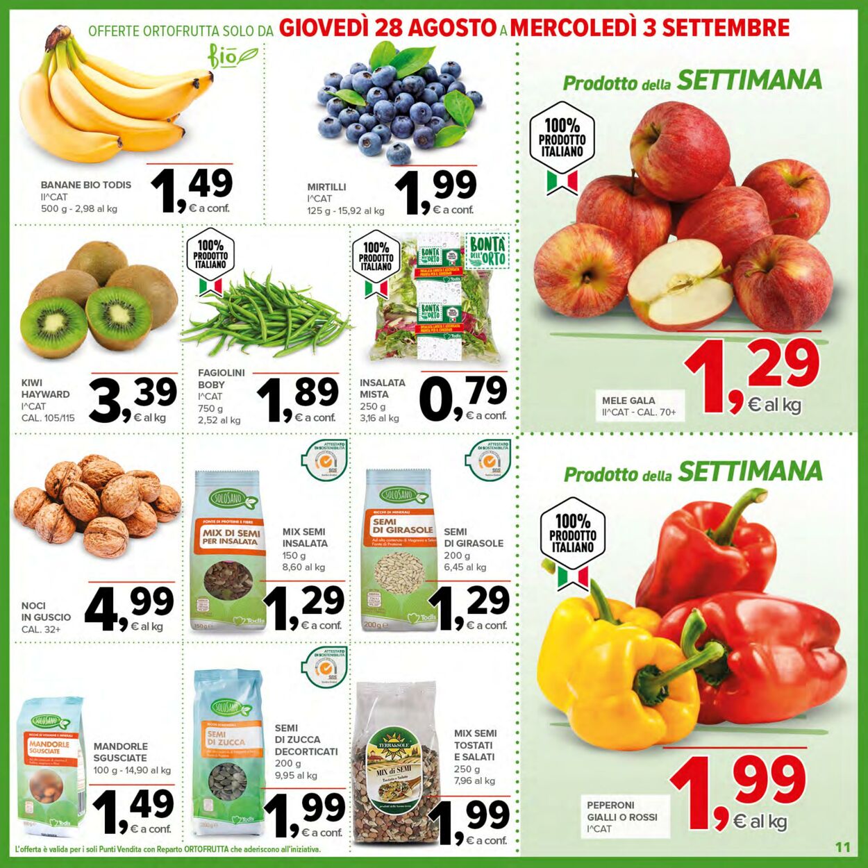 Volantino Todis 21.08.2025 - 31.08.2025