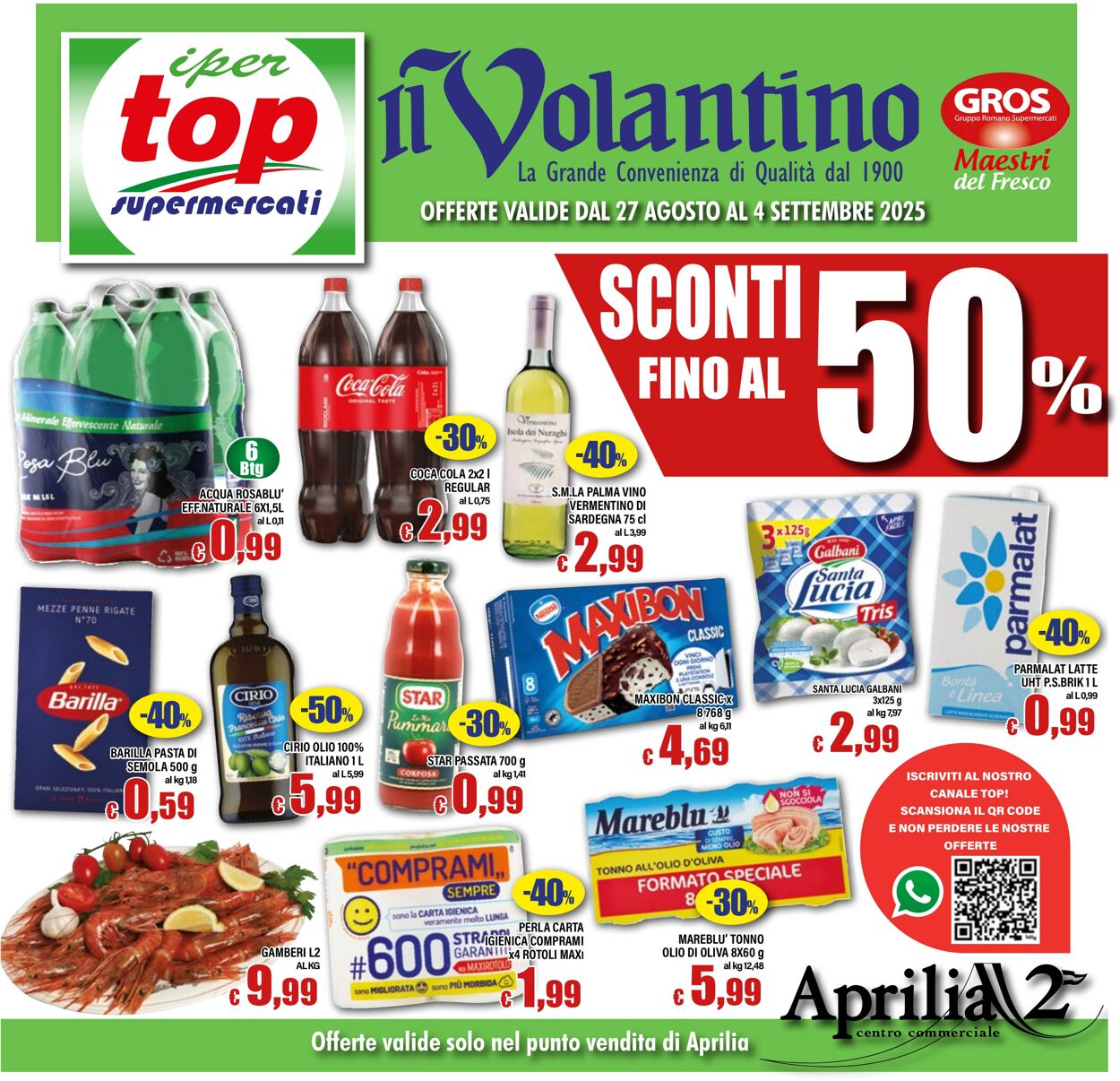 Volantino Top Supermercati 27.08.2025 - 04.09.2025