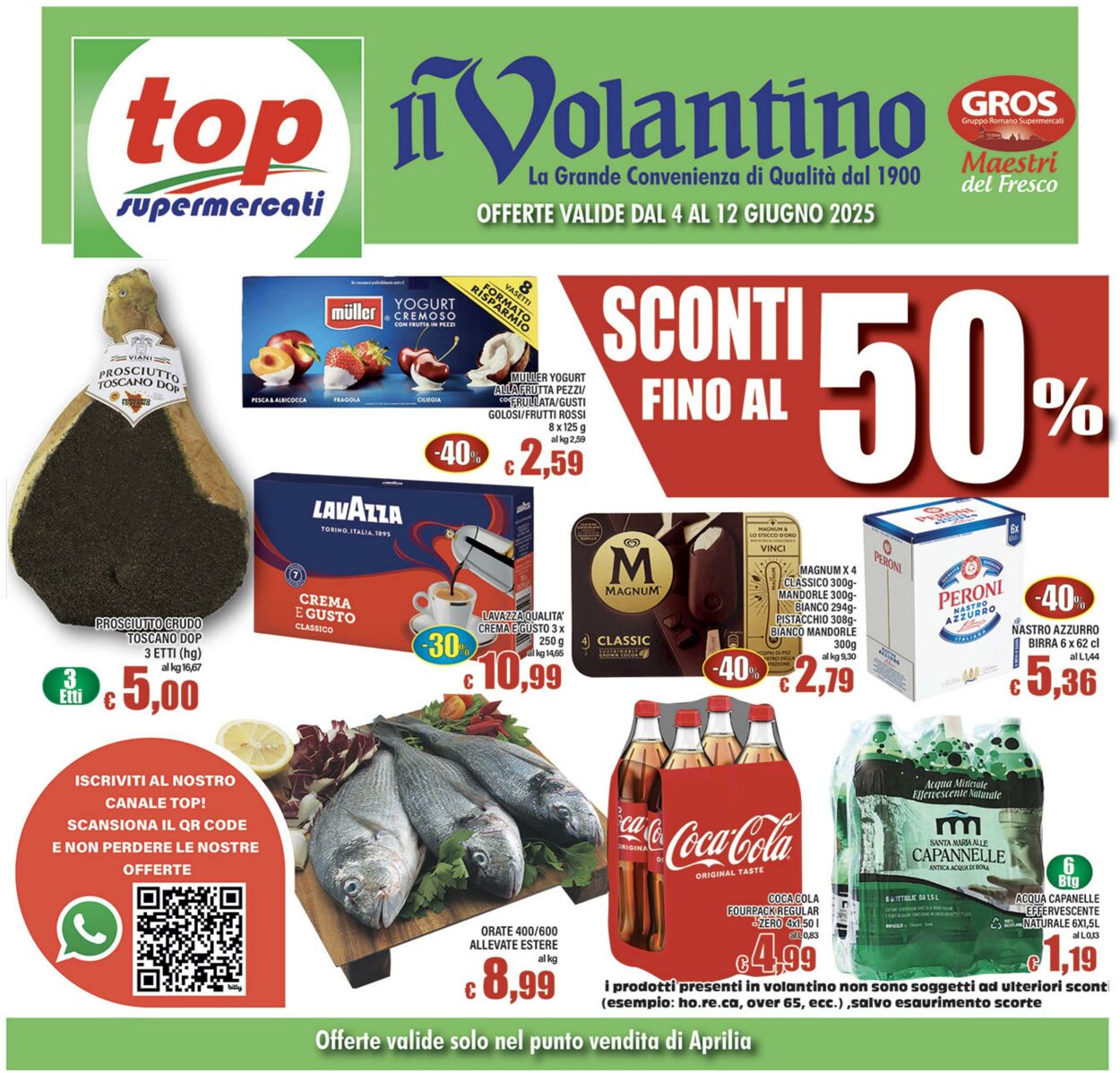 Volantino Top Supermercati 04.06.2025 - 12.06.2025