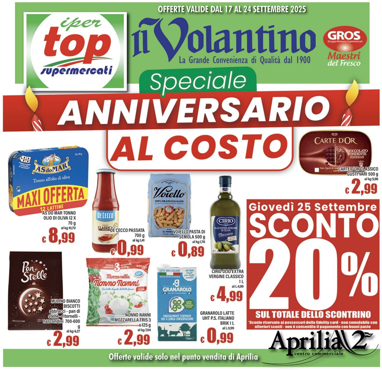 Volantino Top Supermercati 17.09.2025 - 24.09.2025