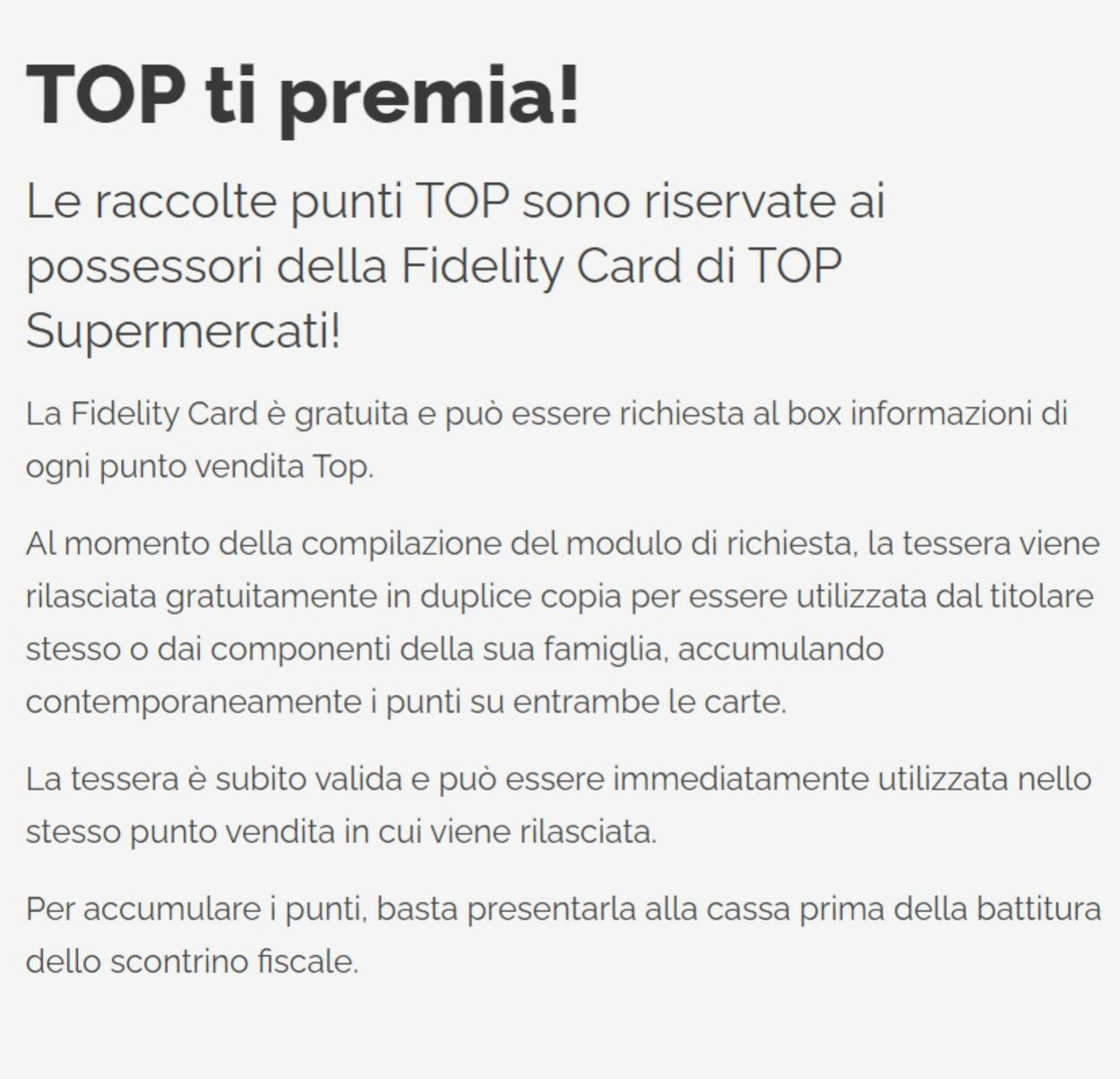 Volantino Top Supermercati 04.01.2023 - 09.01.2023