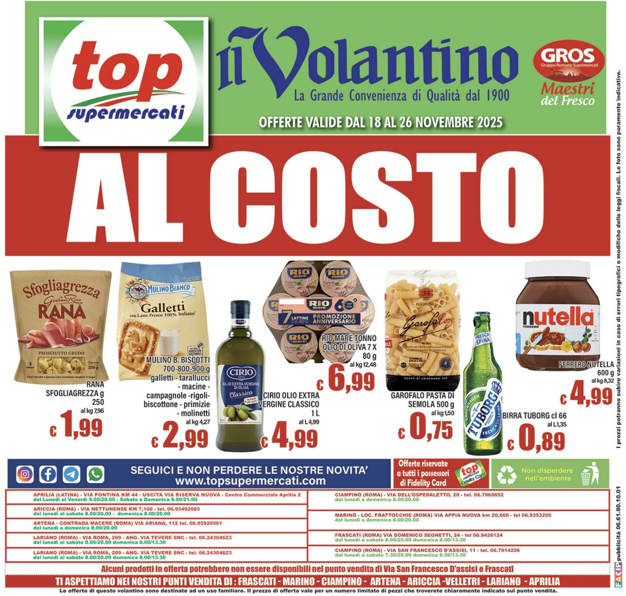 Volantino Top Supermercati 18.11.2025 - 26.11.2025