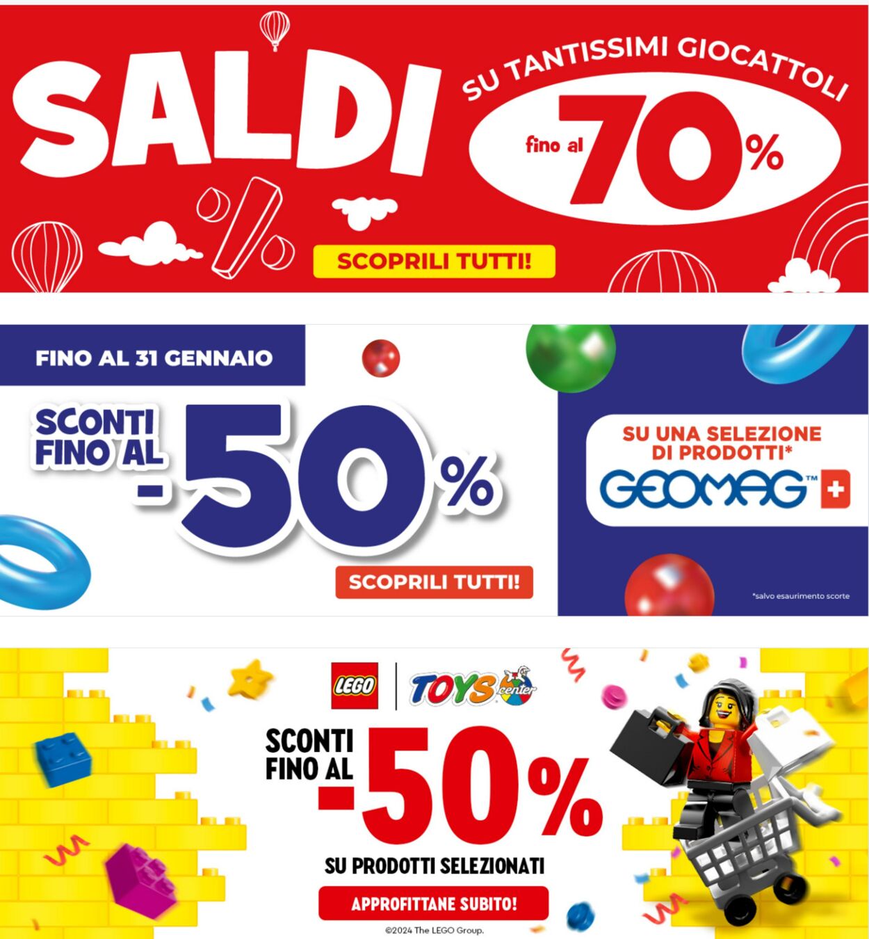 Toys Center Volantini promozionali