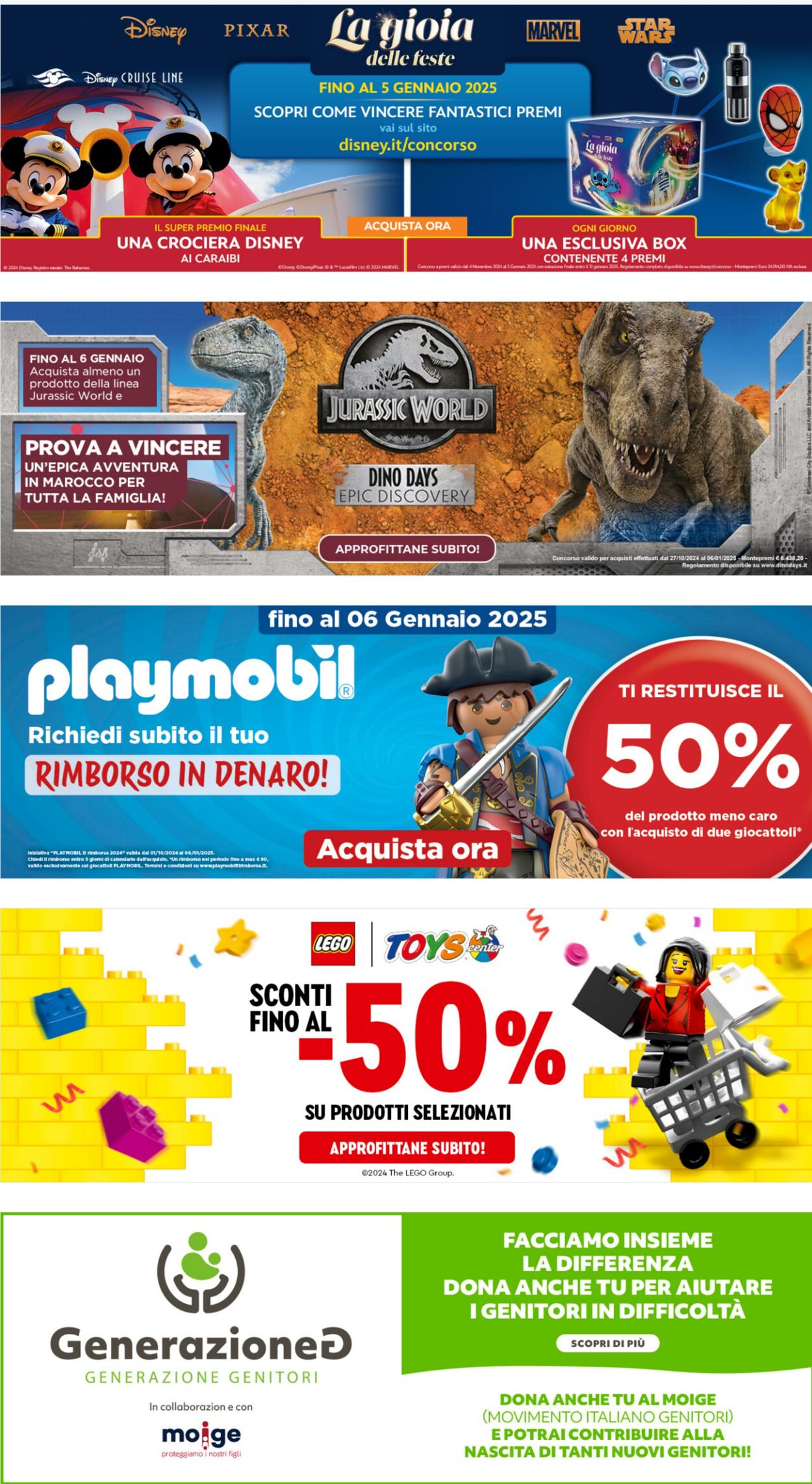 Toys Center Volantini promozionali