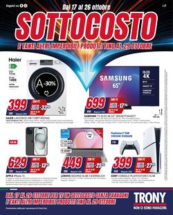 Volantino Trony 17.10.2025 - 29.10.2025