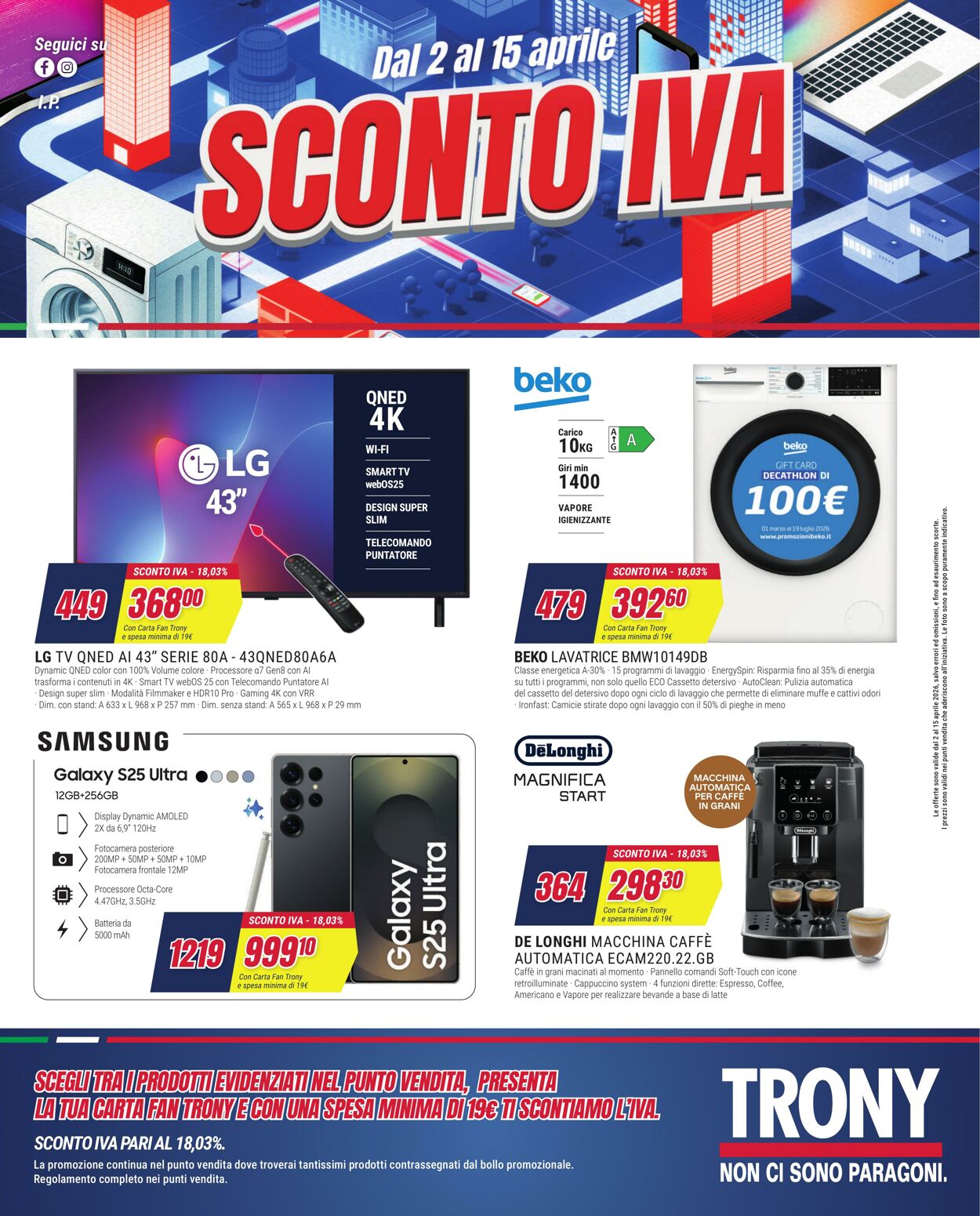 Volantino Trony 03.04.2026 - 12.04.2026