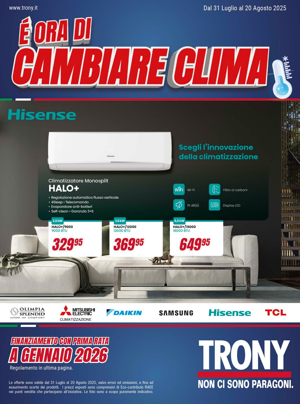 Volantino Trony 31.07.2025 - 20.08.2025