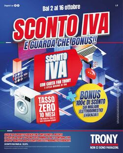 Volantino Trony 02.10.2025 - 16.10.2025
