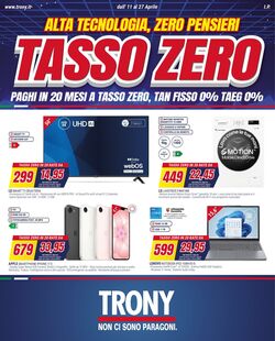 Volantino Trony 10.04.2026 - 18.04.2026