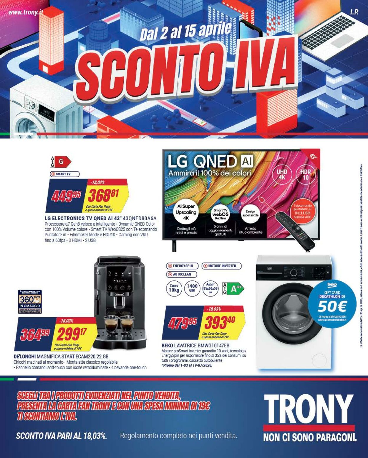 Volantino Trony 01.04.2026 - 10.04.2026