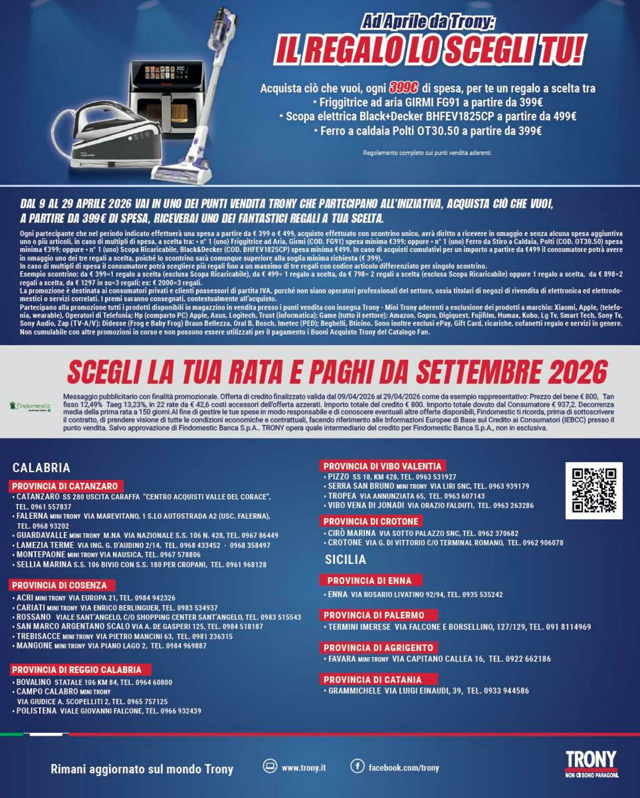 Volantino Trony 09.04.2026 - 17.04.2026