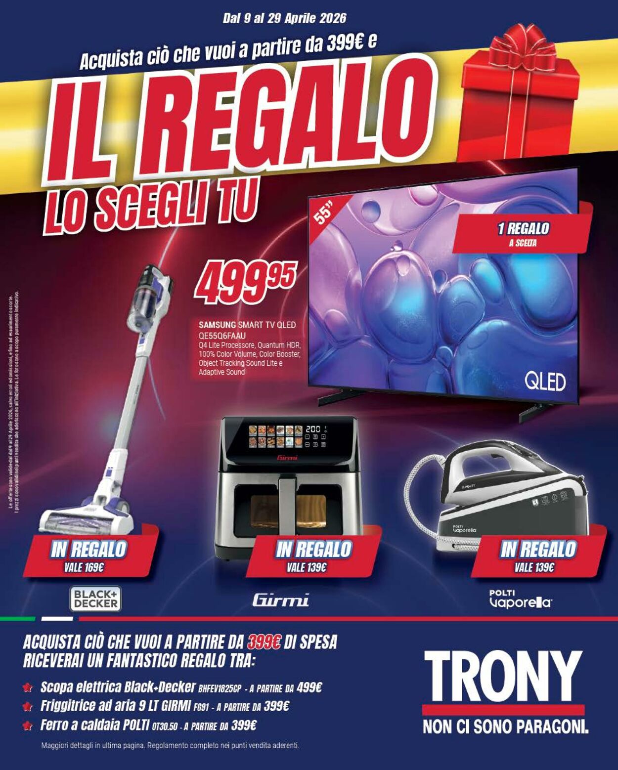 Volantino Trony 09.04.2026 - 17.04.2026