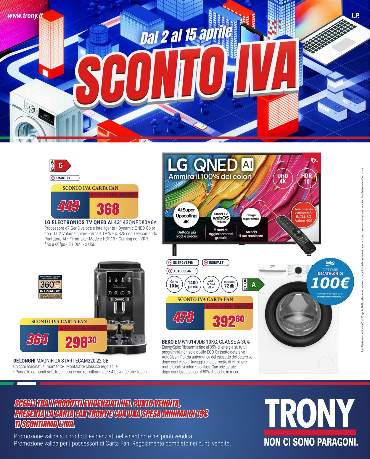 Volantino Trony 01.04.2026 - 09.04.2026