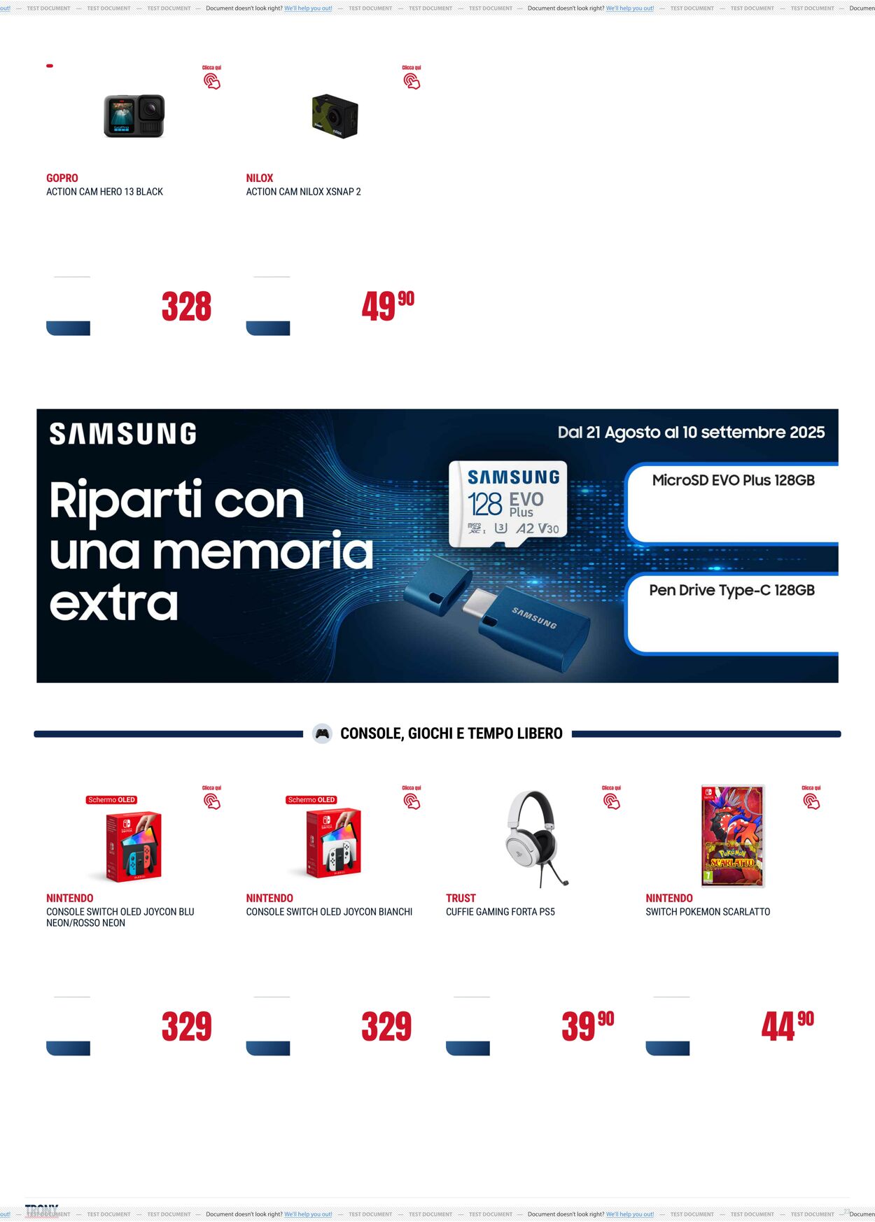 Volantino Trony 21.08.2025 - 10.09.2025