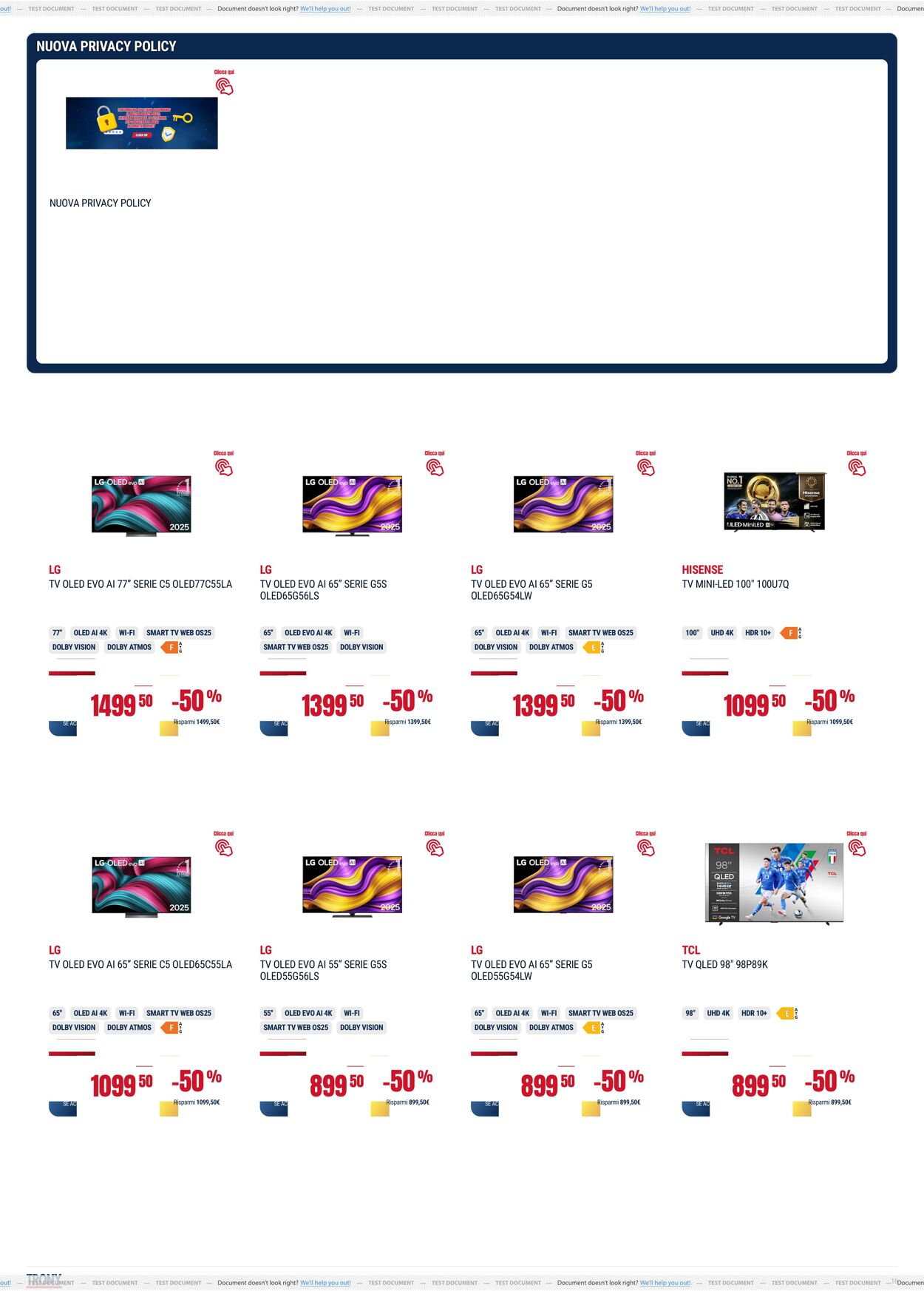 Volantino Trony 21.08.2025 - 10.09.2025