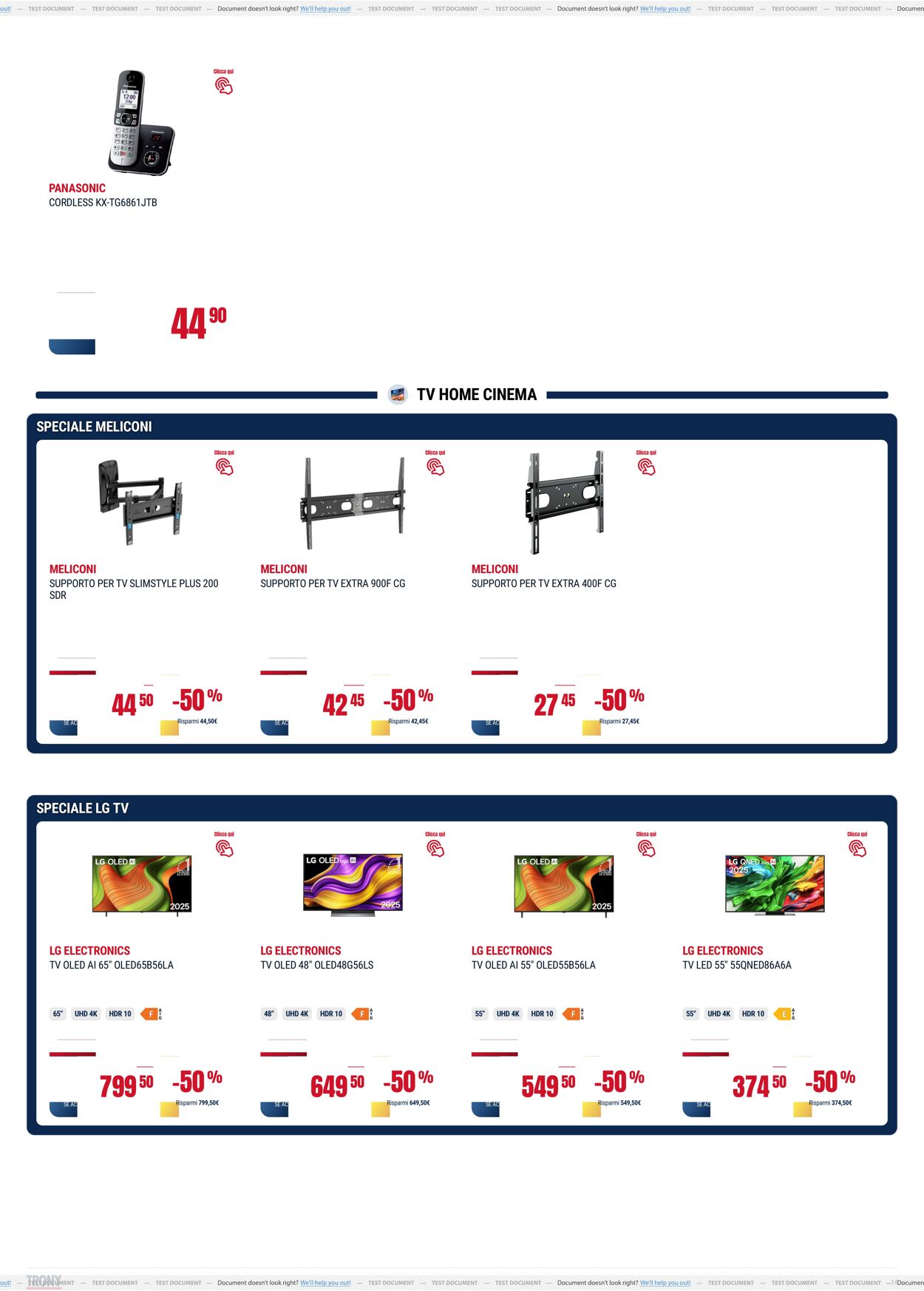 Volantino Trony 21.08.2025 - 10.09.2025