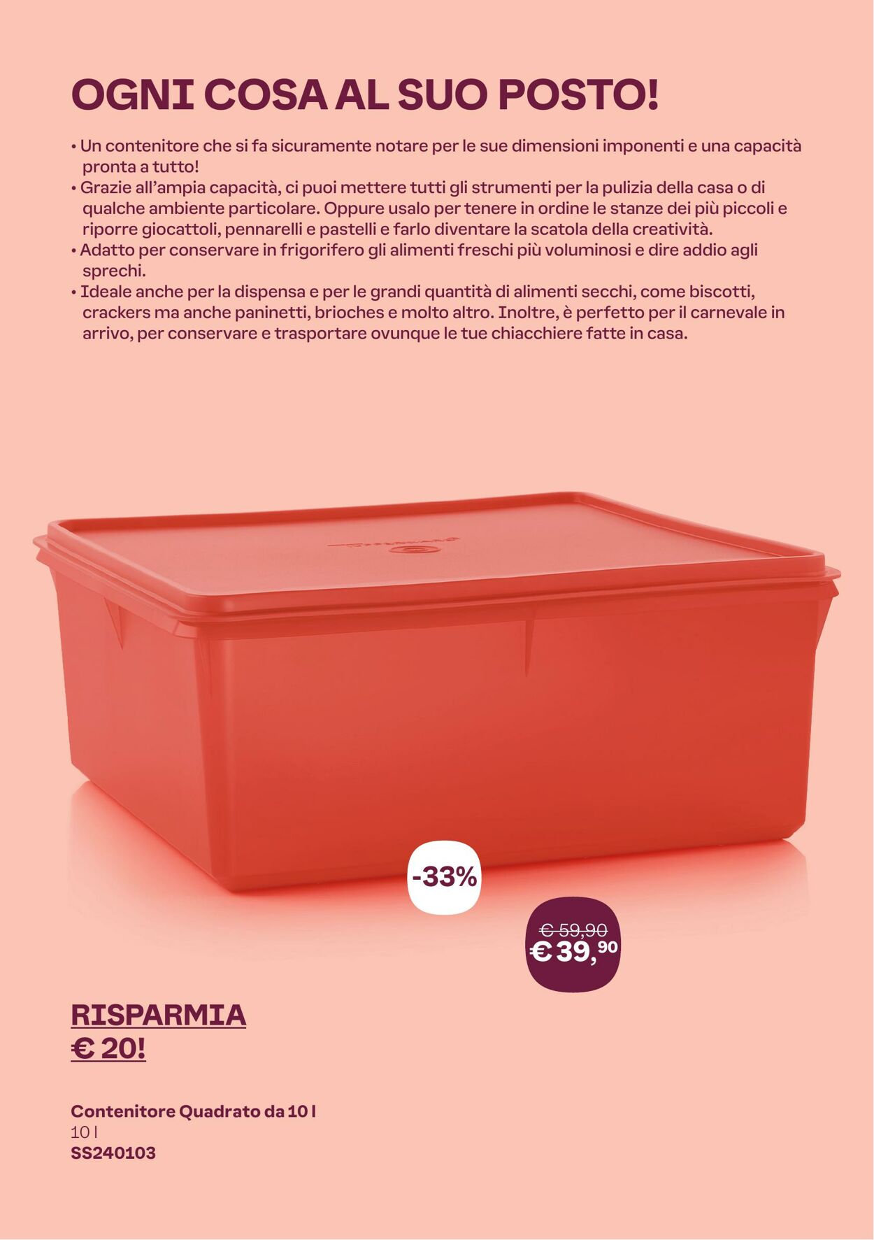 Volantino Tupperware 03.01.2024 - 05.02.2024