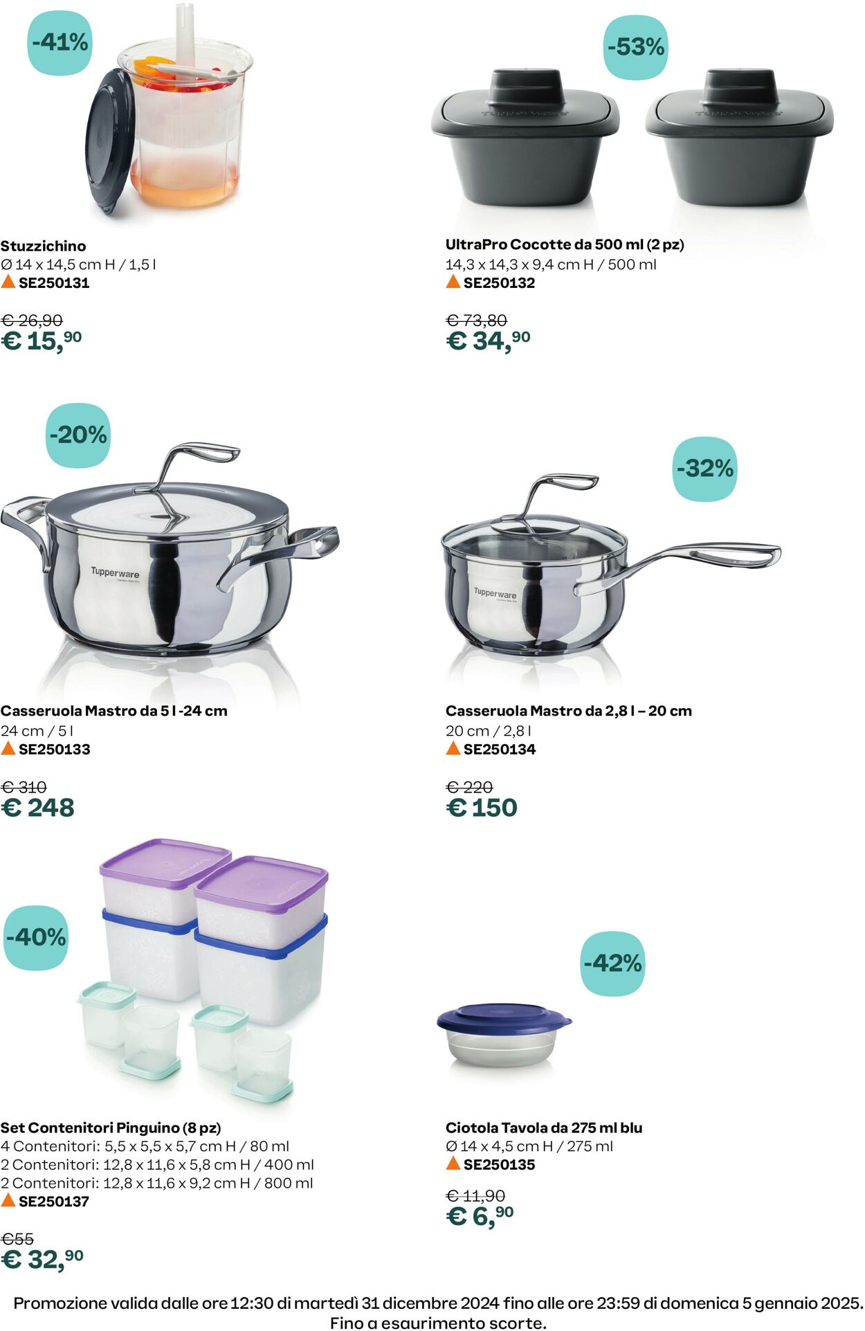 Volantino Tupperware 31.12.2024 - 05.01.2025