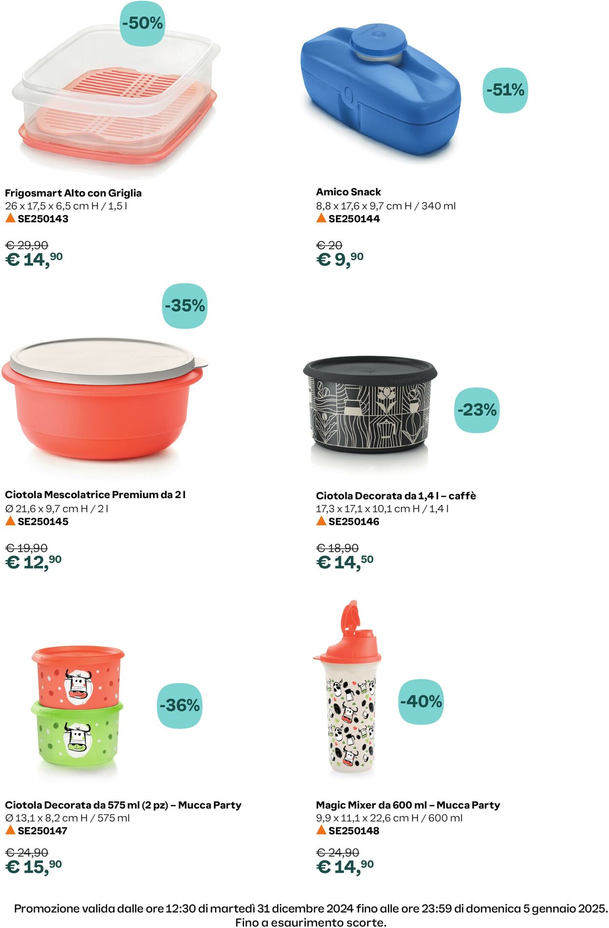 Volantino Tupperware 31.12.2024 - 05.01.2025