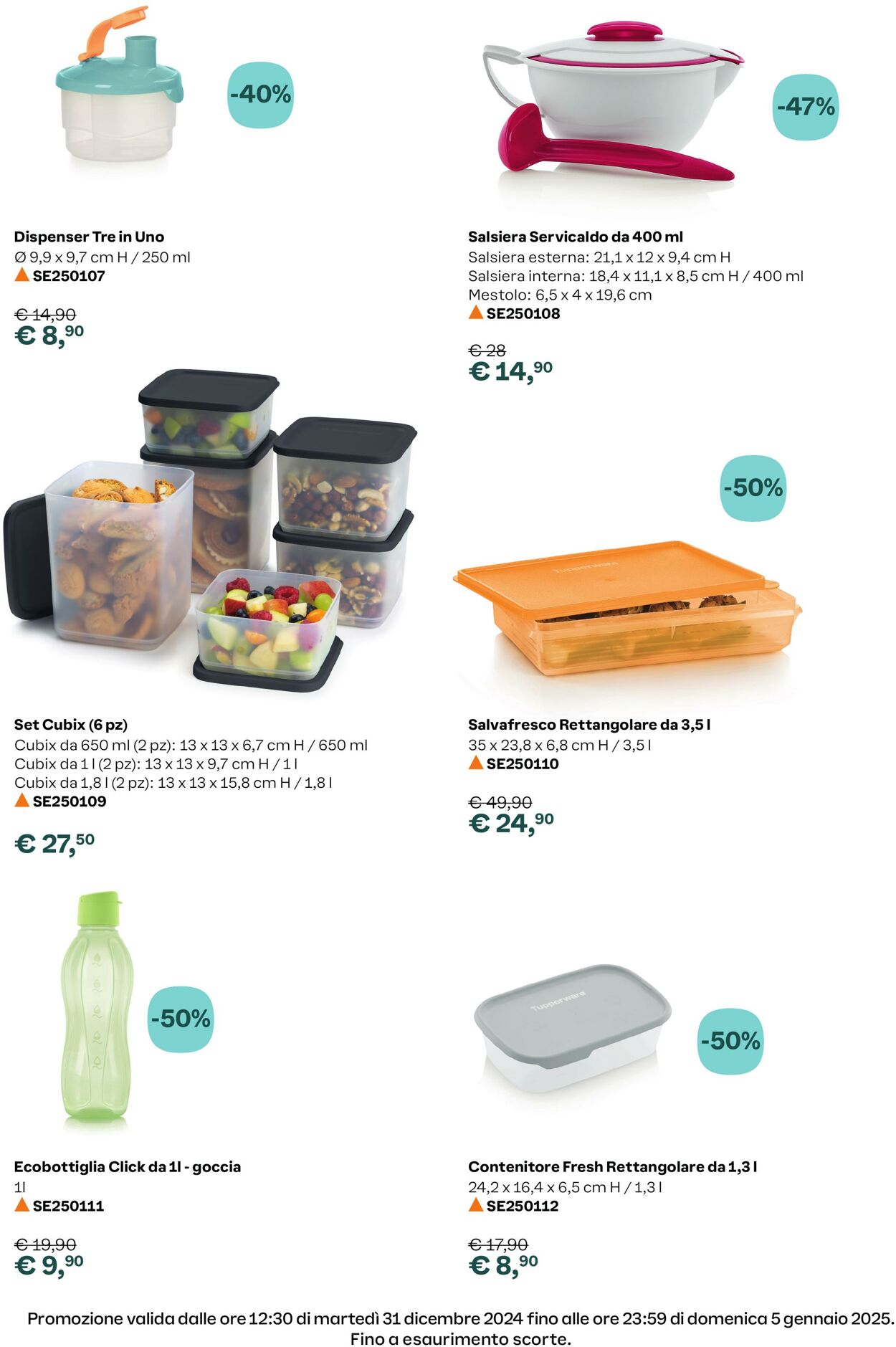 Volantino Tupperware 31.12.2024 - 05.01.2025