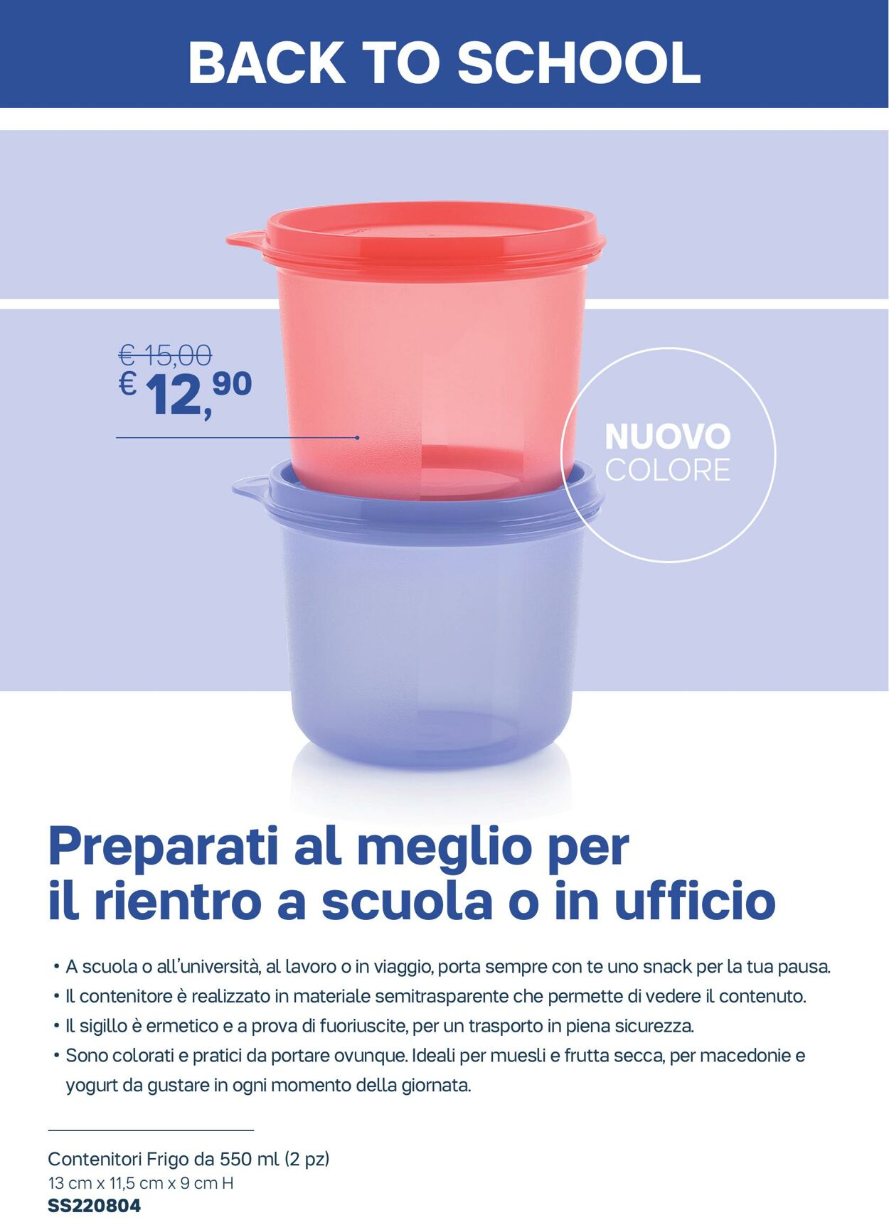 Volantino Tupperware 02.08.2022 - 29.08.2022